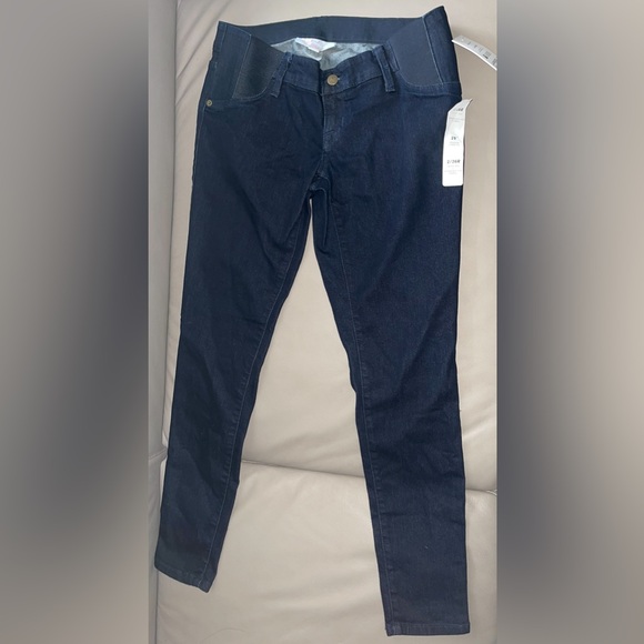 Maternity Side Panel Jeggings Isabel Maternity Ingrid & Isabel Dark Wash - Picture 3 of 6